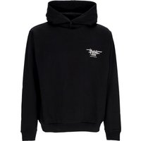Felpa Leggera Cappuccio Uomo Fiery Cobra Print Hoodie Black/orange