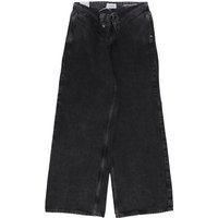 Jeans Donna Roll Up Denim Black