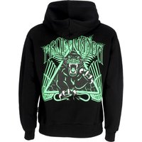 Felpa Cappuccio Uomo Triangle Panther Hoodie Black