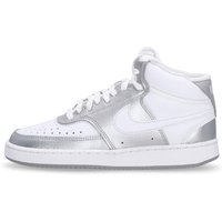 Women's Low Shoe Wmns Court Vision Mid White/metallic Silver