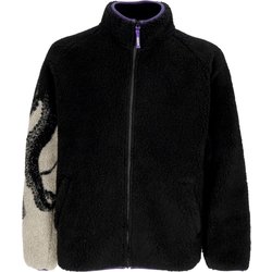 Orsetto Uomo Side Sherpa Zip Neck Black