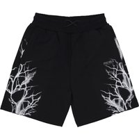 Pantalone Corto Tuta Uomo Reflective Lightning Shorts Black