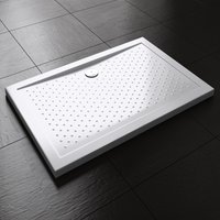 4A04W 900 x 700x40 mm AR - Rectangle Acrylic Shower Tray Non Slip (LUCIA)