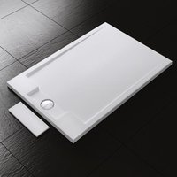 True Stone Resin Rectangular Shower Tray | Concealed Waste 1200 x 800mm