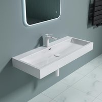 Wall Mounted Stone Resin Basin 765 × 420mm | Colossum 06