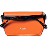 NAOA Apple-Leather Slim Glasses Case - Tangerine