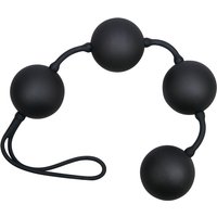 String d'amour noir avec 4 boules