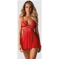 Obsessive - Babydoll Set - Rood