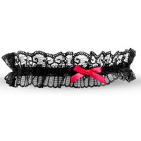 Jarretière en dentelle - noir