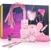 Secret Pleasure Chest X Bedroom Fantasies - BDSM débutant·es 10 accessoires - Rose