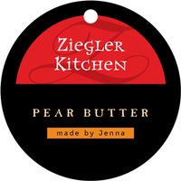 custom circle tags - red and gold - 23rd avenue (set of 12)