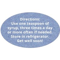 small oval custom text labels - kraft periwinkle - elements kraft (set of 72)
