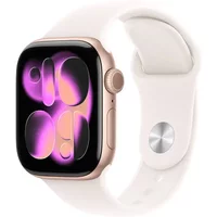 Apple Watch Series 11 GPS 42mm Cassa Alluminio Oro Rosa con Band Rosa Fard - S/M