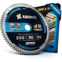 HM Kreissägeblatt - 260 x 2.1/1.6 x 30 Z80 TF