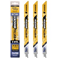 Gemax 30% Rabatt 3x Amboss Metall Shock Säbelsägeblatt 300 mm 8 Zähne