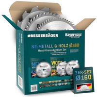 Bayerwald NE-METALL & HOLZ Ø160 Akku-Handkreissägeblatt Set