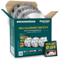 Bayerwald HOLZ ALLROUND Ø168 Akku-Handkreissägeblatt Set geeignet u.a. für Festool