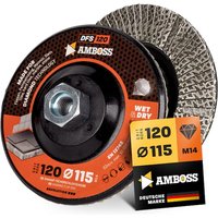 Amboss Diamant Fächerschleifscheibe 115mm K120 M14