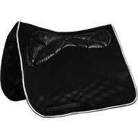 Acavallo 3D Spacer Memory Foam Ac Grip Gel Square Dressage Pad - black