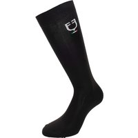Equestro Stretch Kniestrümpfe Italian Flag - black, Größe L