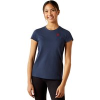 Ariat BV Logo T-Shirt Youth Kinder - navy heather, Größe XS