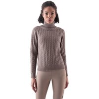 Equiline EQLOVER Pullover mit Stehkragen Damen - greige, Größe S