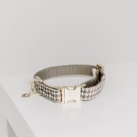 Kentucky Dogwear Pied-de-Poule Hundehalsband - beige, Größe L