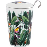 EigenArt TEAEVE® tea cup, mug with strainer and lid Rainforest