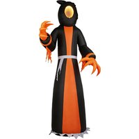 12ft Halloween Inflatable Tunnel with Reaper Design and LED Lights for Outdoor Decor