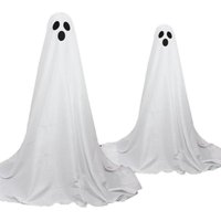 Lighted White Ghost Halloween Decorations for Indoor and Outdoor Displays