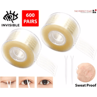 Invisible Lace Eye Lift Strips, Double Eyelid Adhesive Tape Sticker for Hooded, Uneven, or Mono Eyelids, Natural Eyes