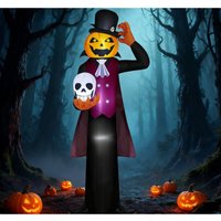 Halloween Inflatable Outdoor Decoration with LED Lights and Weather Resistant Design