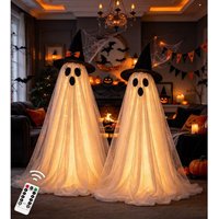 Lighted Halloween Ghost Decorations for Outdoor Yard and Porch