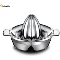 Manual Citrus Juicer – 304 Stainless Steel Portable Lemon and Orange Hand Press