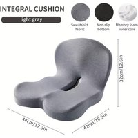 Memory Foam Lumbar Support Pillow – Car Seat and Office Chair Back Cushion
