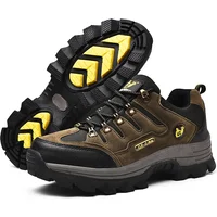 Men's Casual Lace-Up Shoes with Faux Leather Upper and Rubber Outsole