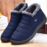 Women's Waterproof Winter Snow Boots with Plush Lining and Slip-On Design