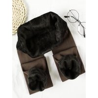 Women's High-Waisted Thick Velvet Leggings for Fall and Winter