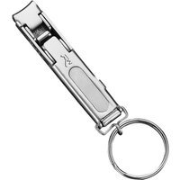 Portable Stainless Steel Folding Nail Clippers with Keychain & Nail File for Travel