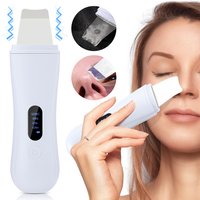 Facial Spatula, Ultrasonic Skin Scrubber, Deep Cleansing Tool, Blackhead Remover, Pore Facial Cleaner