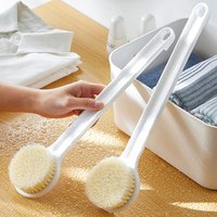 Soft Hair Bath Brush Back Rubbing, Japanese Bath Brush Long Handle, Body Scrubbing Gods Rub