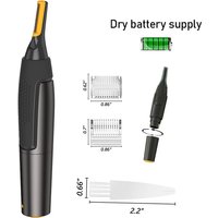 Portable Nose & Ear Hair Shaver, Waterproof, Ultra-thin Precision Trimmer for Men