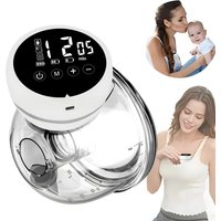 Hands Free Breast Pump, Double Sided Wearable Electric Pump, Painless Fully Automatic Breast Collector for Breastfeeding