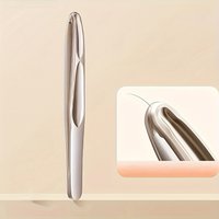 PrecisionGrip Stainless Steel Round Tip Eyebrow & Facial Hair Tweezers