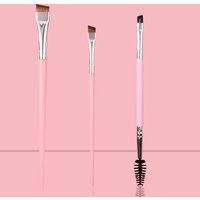 Eye Makeup Brush Set, Blade Eyeliner Brushes Large Small, Dual Eyelash Comb Brush and Precision Eyebrow Brushes