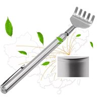 Stainless Steel Telescopic Back Scratcher Extendable Claw Extender for Pain Relief