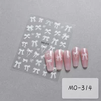 Bowknot Nail Stickers Self Adhesive Bow & Ribbon Nail Art Decals