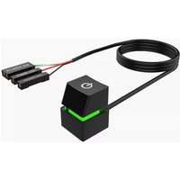 Desktop PC External Power Switch with Blue LED Light and 5.9 ft Extension Cable
