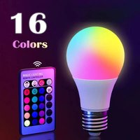 Color RGB LED Light Bulb with Dimmable Lighting and Key Remote Control
