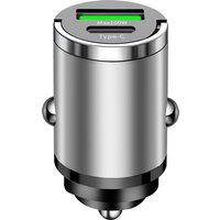 100W USB Car Charger with USB-C and USB-A Fast Charging Ports